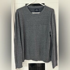 J.Crew Authentic Fleece: Long Sleeve Shirt- Size Medium